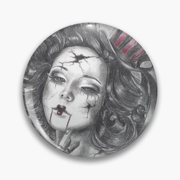 Item preview, Garnet Birthstone Art Broken Doll Carnival Doll designed and sold by Deanna Davoli.