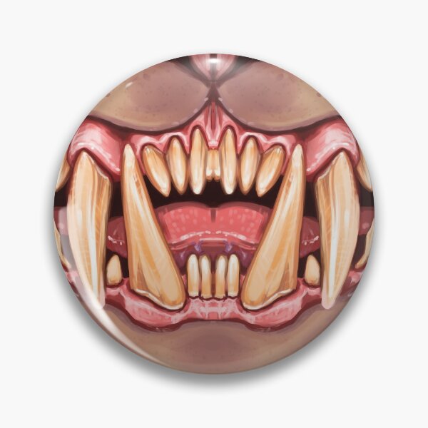 Item preview, Cat Teeth Face Mask in Dark Flesh 1 designed and sold by hollowedskin.