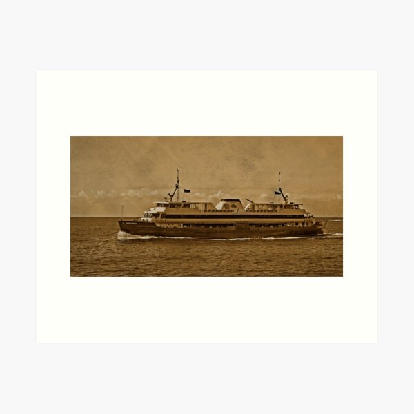 Manly Ferry Crossing Art Print