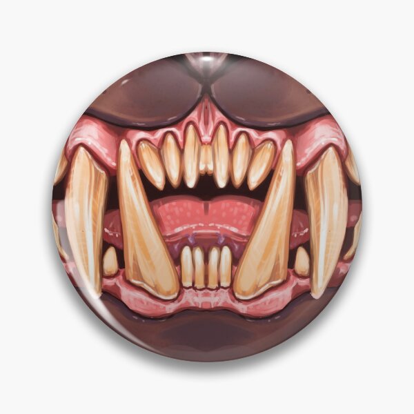 Item preview, Cat Teeth Face Mask in Dark Flesh 2 designed and sold by hollowedskin.