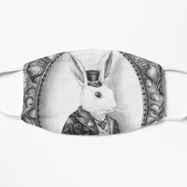White Rabbit Art Alice in Wonderland Art Bunny Art Mask