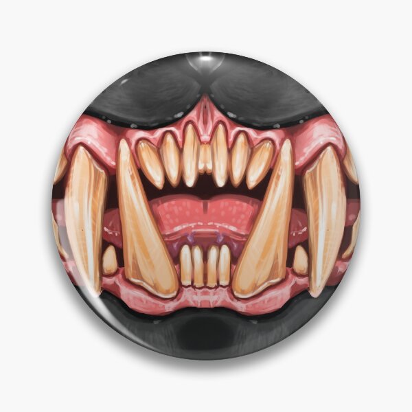 Item preview, Cat Teeth Face Mask in Panther designed and sold by hollowedskin.