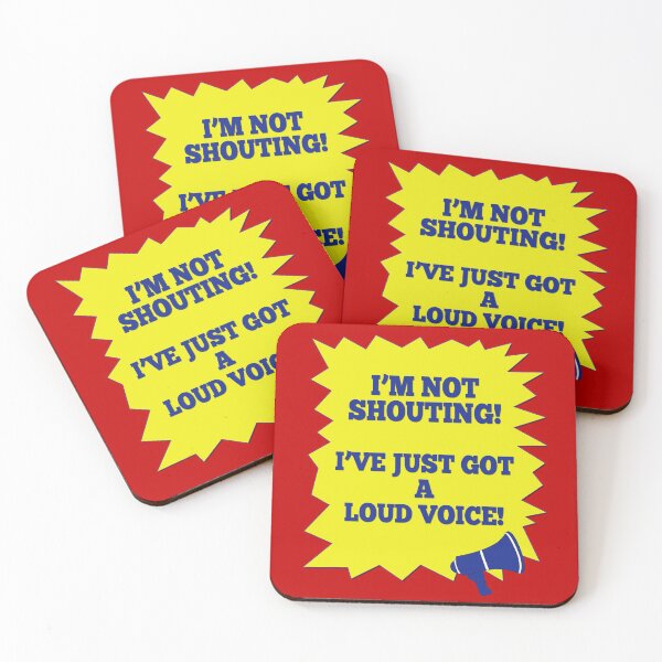 Item preview, I'M NOT SHOUTING! designed and sold by KookyCool.