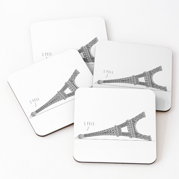 Item preview, “I Fell” Eiffel Tower designed and sold by Olivia Ossege.