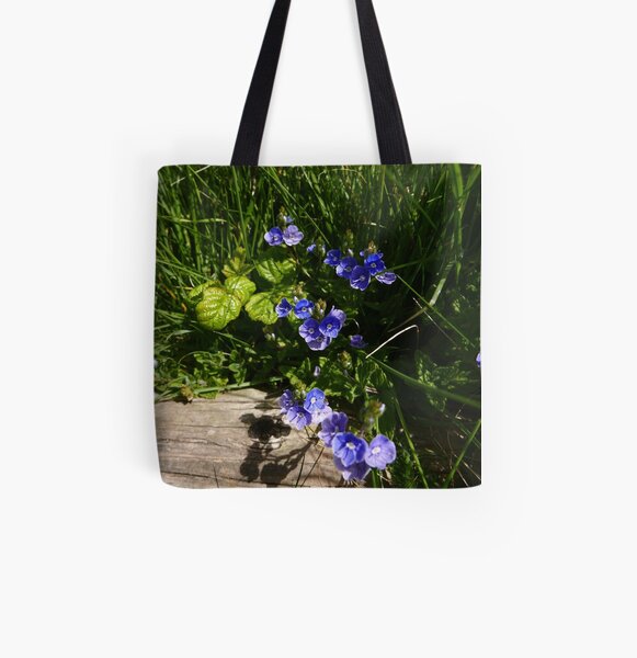 Germander Speedwell (Veronica chamaedrys) All Over Print Tote Bag