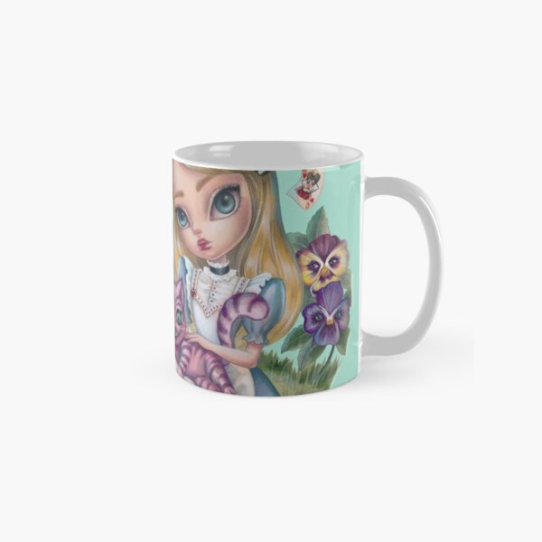 Alice In The Garden Of Pansies Classic Mug