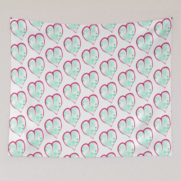 Item preview, heart red and green circle designed and sold by miaterinka.