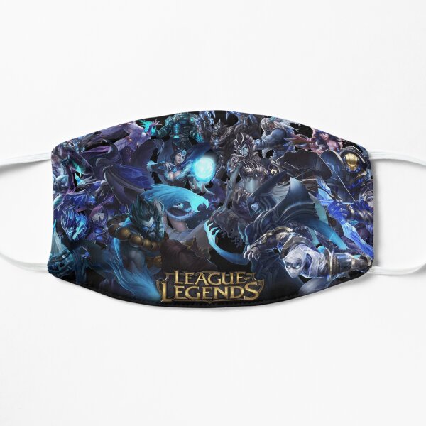 Liga de Leyendas Mascarilla plana