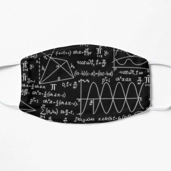 math equations mask Flat Mask