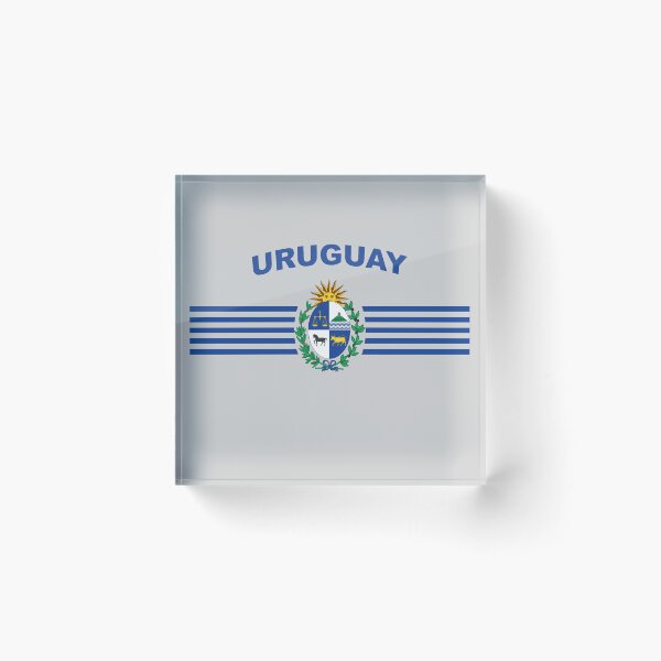 Item preview, Uruguay Badge with Blue Stripes designed and sold by AlessiaJD.