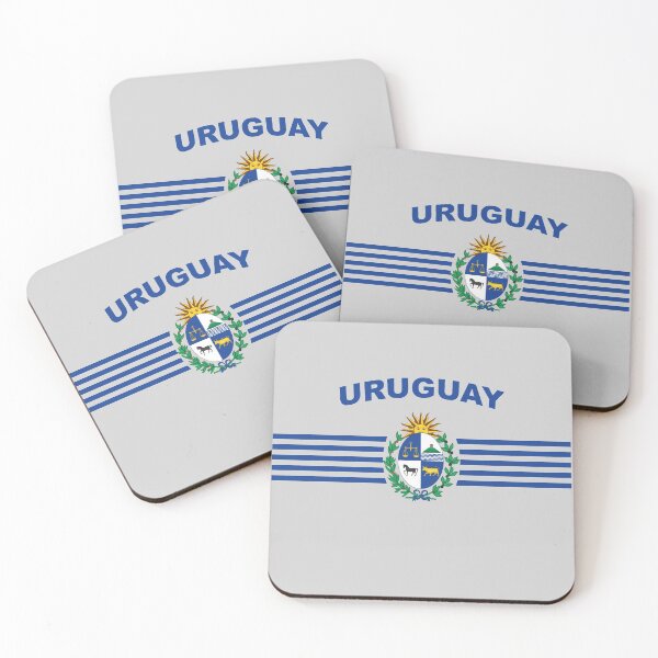 Item preview, Uruguay Badge with Blue Stripes designed and sold by AlessiaJD.