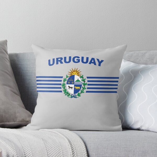 Item preview, Uruguay Badge with Blue Stripes designed and sold by AlessiaJD.