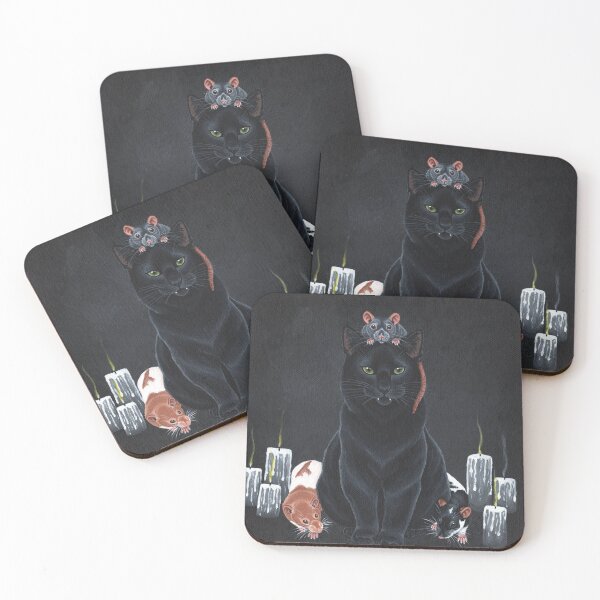 Item preview, Black Cat and Fancy Rats designed and sold by WolfySilver.