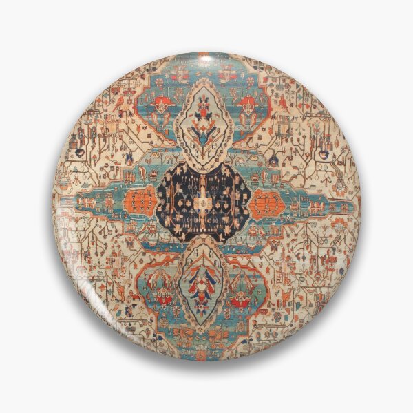 Item preview, Mohtashan Kashan Persian Rug Print designed and sold by Vicky Brago-Mitchell®.
