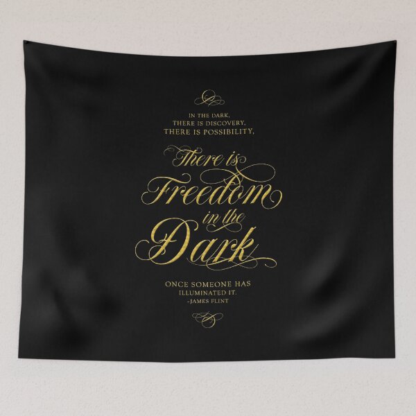 Item preview, Black Sails - Freedom In The Dark black/gold designed and sold by CharCubedDesign.