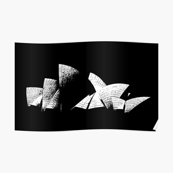 Sydney Opera House Line Art Poster