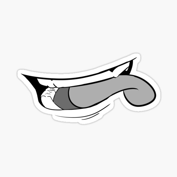 ahegao mouth hentai anime Sticker for Sale by Mitsuoo