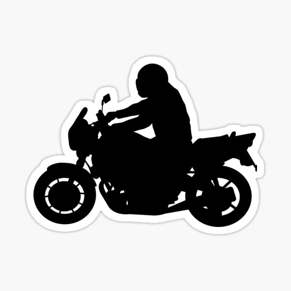 Stickers de silhouettes et personnages - Sticker Moto Harley