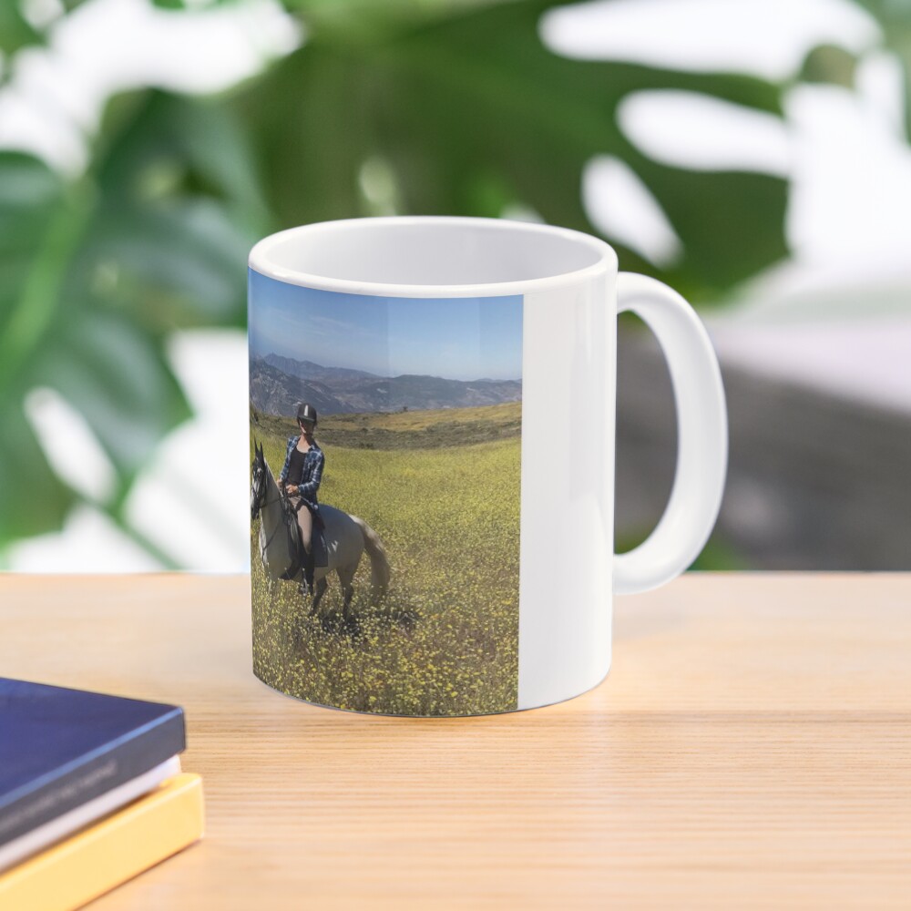 Zara and the yellow flower meadow Coffee Mug
