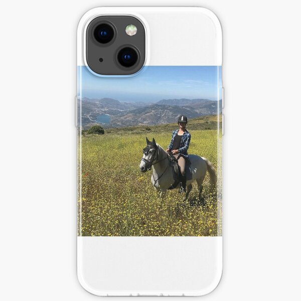 Zara and the yellow flower meadow iPhone Soft Case