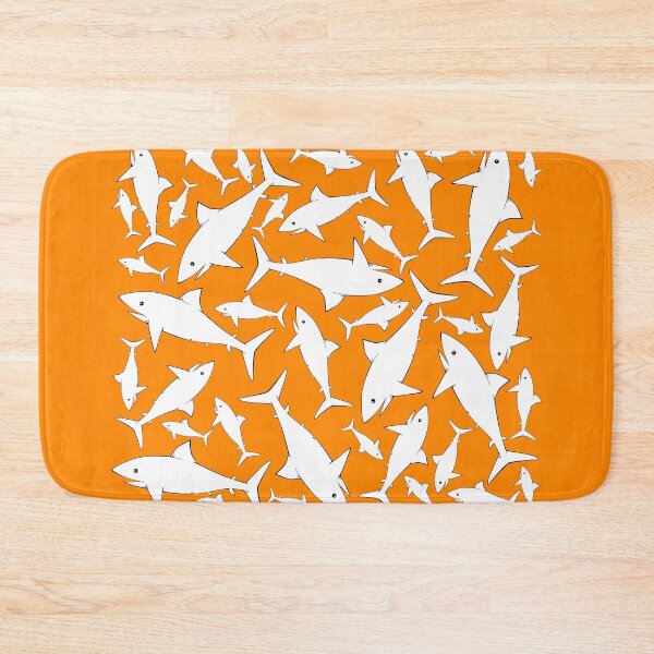 Item preview, Shark Pattern Orange designed and sold by LudlumDesign.