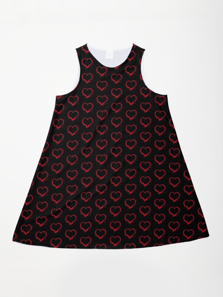 black dress red hearts Red Valentino main image 1