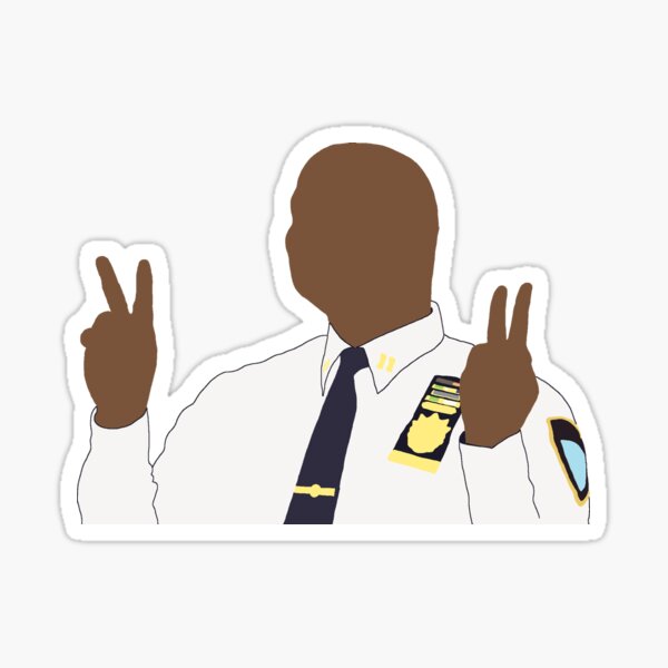 Item preview, Captain Holt Peace Sign Image designed and sold by becca21.