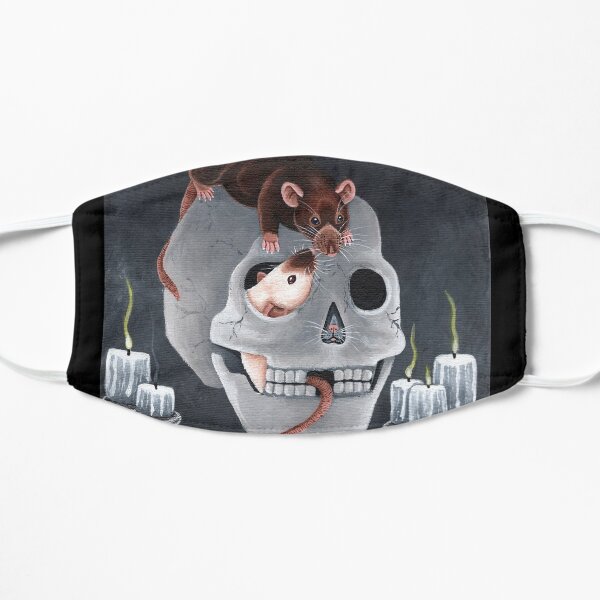 Rats and Human Skull Mask
