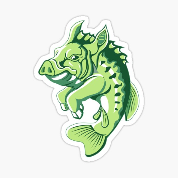 Three Ratels A184 Funny Fisherman Go Fishing Stickers For