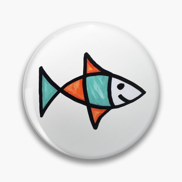Item preview, Smiling Fish on White Board designed and sold by Istvan Ocztos.