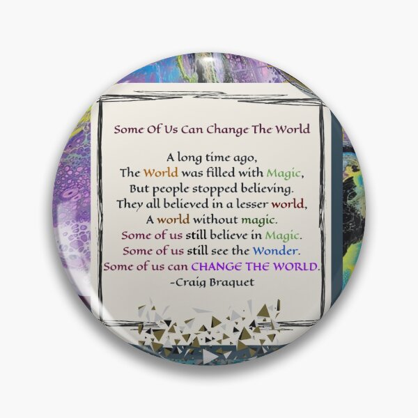 Item preview, Some Of Us Can Change The World designed and sold by Woofhound.
