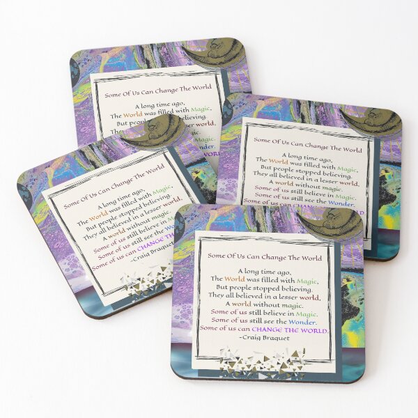 Item preview, Some Of Us Can Change The World designed and sold by Woofhound.
