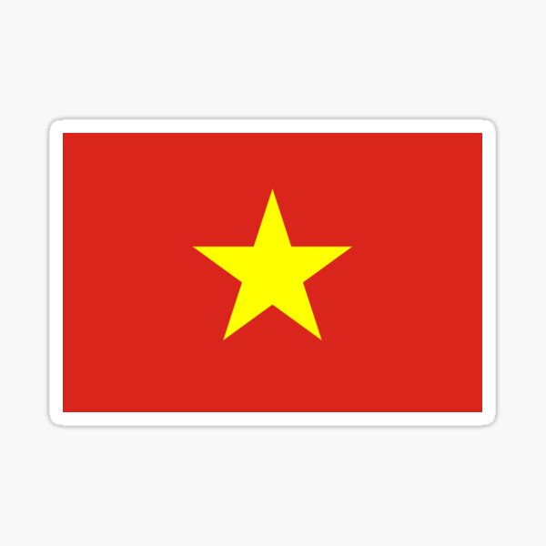 I Love Vietnam - Flag Vietnamese Sticker T-Shirt Duvet Sticker