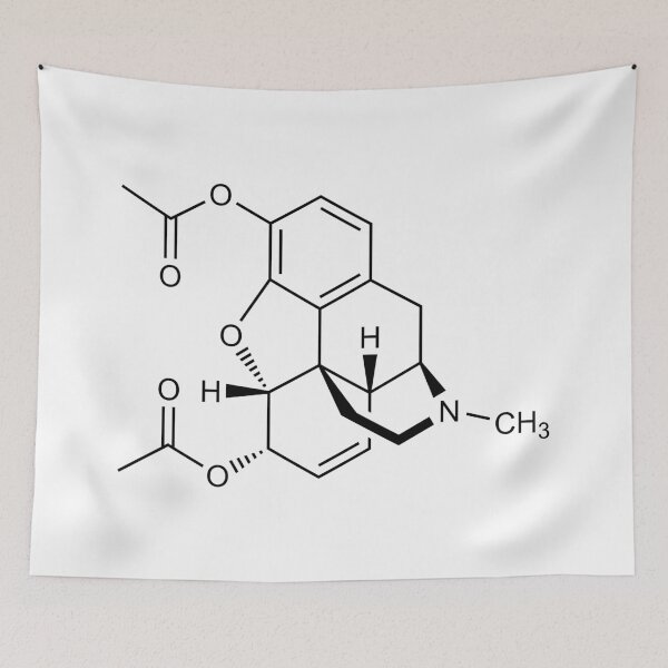 Item preview, Heroin (Diamorphine) Structural Formula designed and sold by GillyTheGhillie.