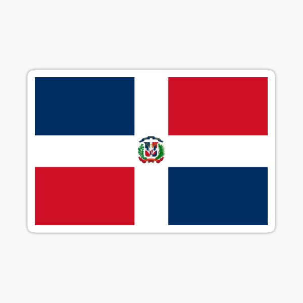 Dominican Republic Flag Duvet Sticker T-Shirt Cell Phone Case Sticker