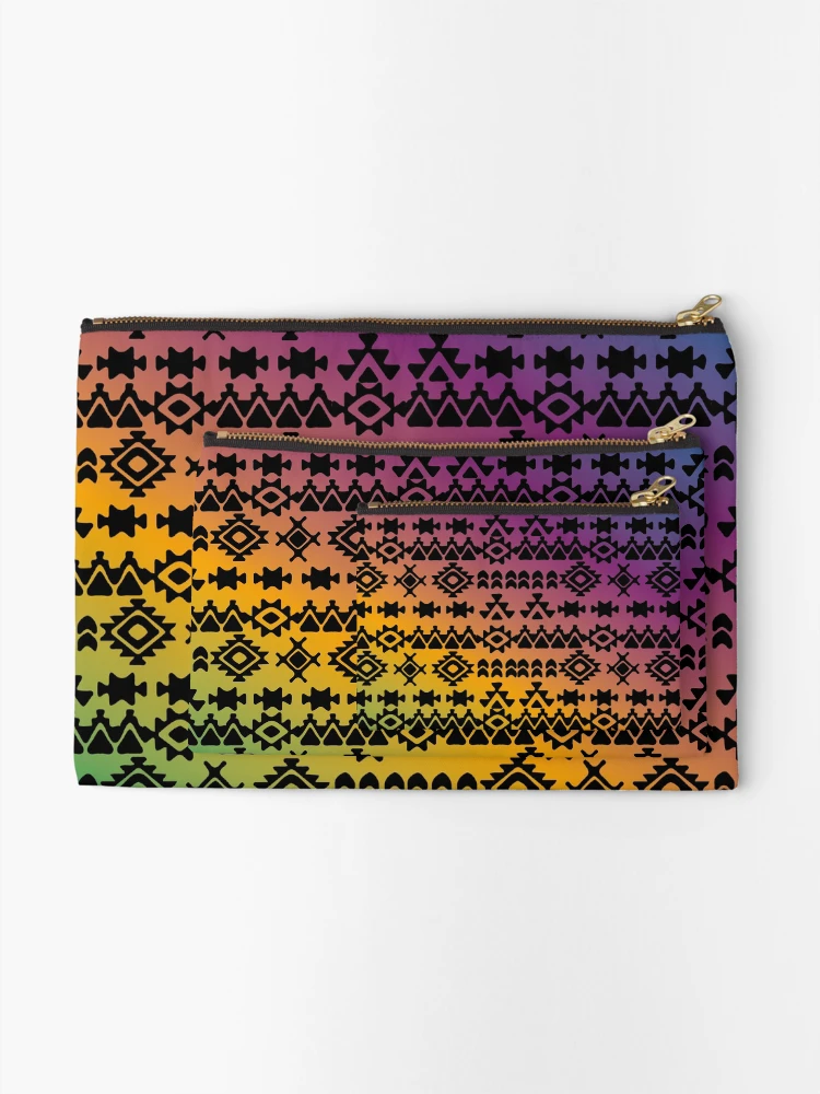 Thumbnail 2 of 4, Zipper Pouch, Aztec Pattern Design designed and sold by Jake Purcell.