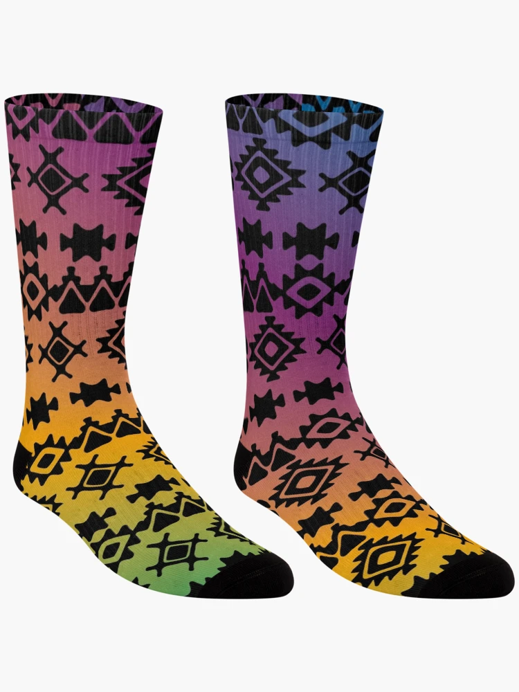 Thumbnail 3 of 5, Socks, Aztec Pattern Design designed and sold by Jake Purcell.