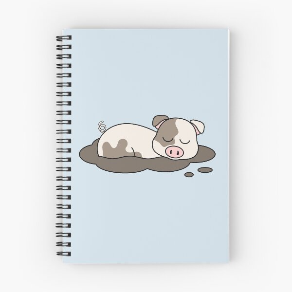 Item preview, Sleeping piglet in mud pool designed and sold by HotVector.