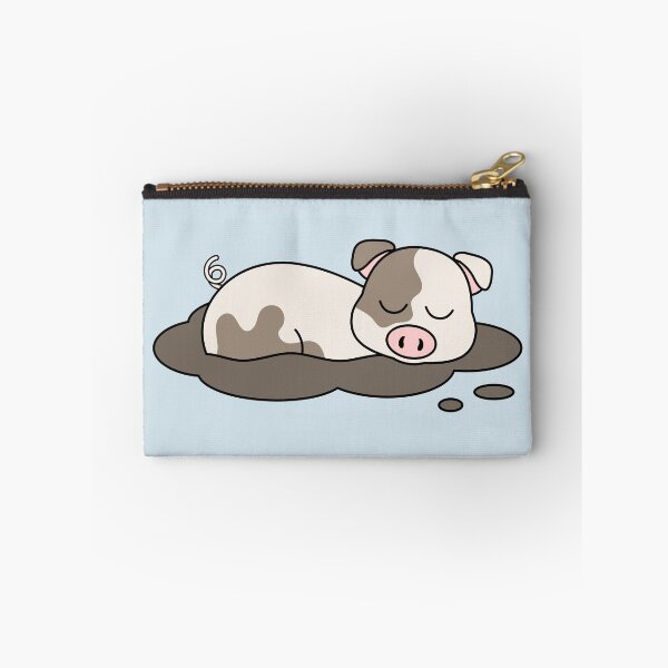 Item preview, Sleeping piglet in mud pool designed and sold by HotVector.