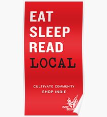 Eat Sleep Read Local Poster