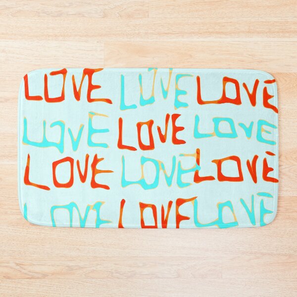Item preview, LOVE alphabet handwriting drawing in red and blue designed and sold by Mrvell.