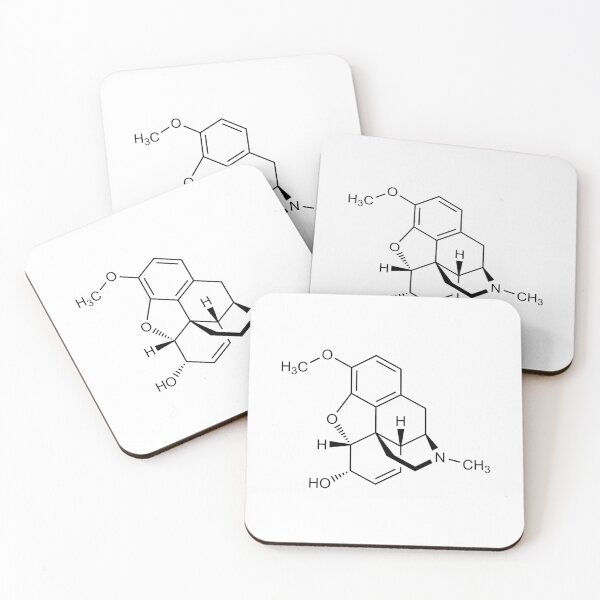 Item preview, Codeine Structural Formula designed and sold by GillyTheGhillie.