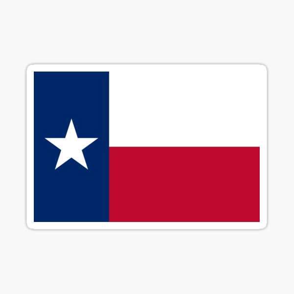 Texas Flag Texan USA - Lone Star T-Shirt Duvet Sticker Sticker