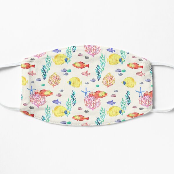 Ocean Party Watercolor Flat Mask