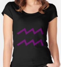 Aquarius Star Sign Women's Fitted Scoop T-Shirt