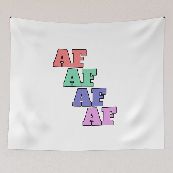 Item preview, "AF" slang phrase designed and sold by morganmaterni.