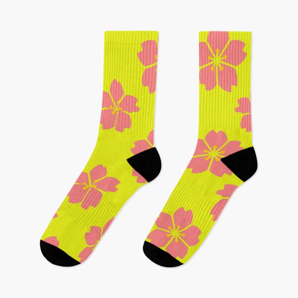 Item preview, Cherry Blossom pattern on a yellow background.  designed and sold by rodmendonca.