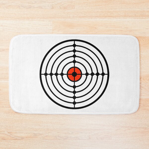 Item preview, Shooting target with Red Bullseye designed and sold by Smaragdas.