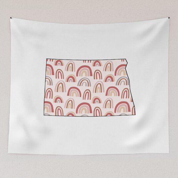Item preview, Rainbow North Dakota Outline designed and sold by annxva.
