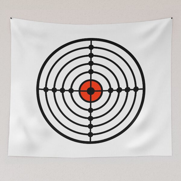 Item preview, Shooting target with Red Bullseye designed and sold by Smaragdas.